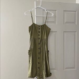 Forever 21 Olive Green Mini Dress